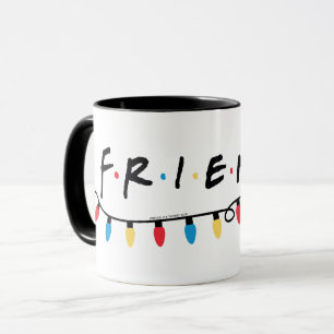 FRIENDS™ Logo met kerstlampjes Mok