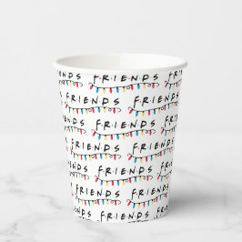 FRIENDS™ | Logo met kerstlampjes Papieren Bekers