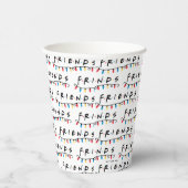 FRIENDS™ | Logo met kerstlampjes Papieren Bekers (Rechts)