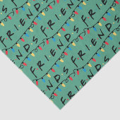 FRIENDS™ | Logo met kerstlampjes Tissuepapier (Detail)