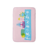 FRIENDS™ | Logo met pictogrammen Badmat (Voorkant Verticaal)