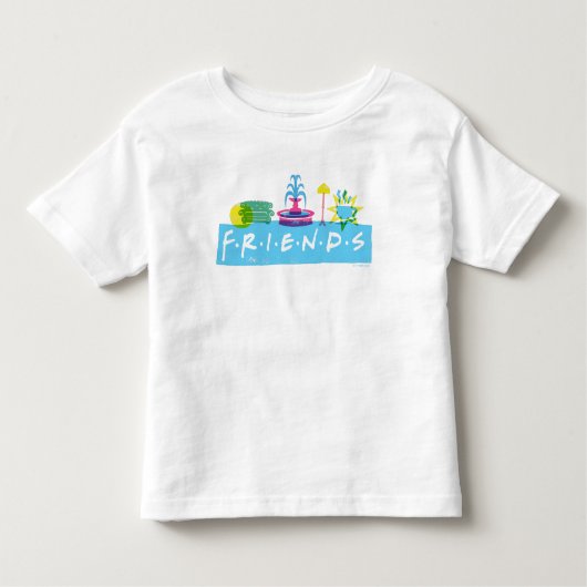 FRIENDS™ | Logo met pictogrammen Kinder Shirts (Voorkant)