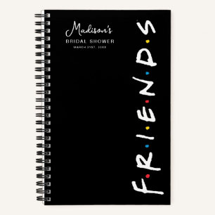 FRIENDS™ Logo Trouwfeest Bruidsfeest Gastgeschen Notitieboek