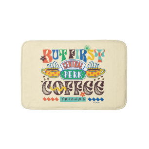 FRIENDS™ Maar Eerst Koffie Levendig Grafisch Badmat