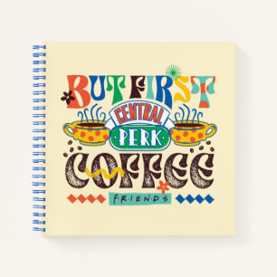 FRIENDS™ Maar Eerst Koffie Levendig Grafisch Notitieboek