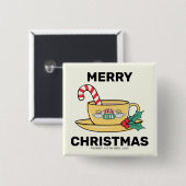 FRIENDS™ | Midden-Perkfeestdag Mok Vierkante Button 5,1 Cm (Voorkant /achterkant)