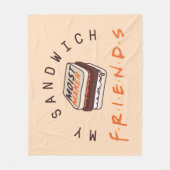 FRIENDS™ | Mijn sandwich Fleece Deken (Voorkant)