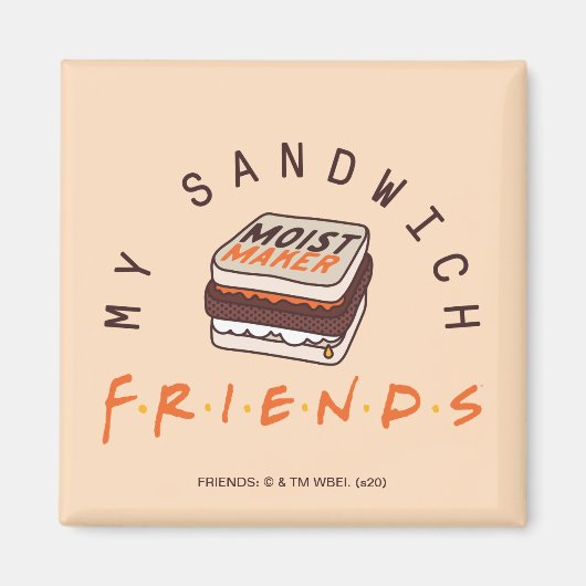 FRIENDS™ | Mijn sandwich Magneet (Voorkant)