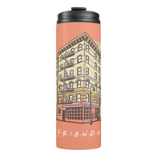 FRIENDS™ | Monica's Appartementsgebouw Thermosbeker (Voorkant)