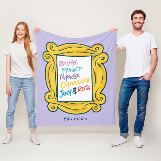 FRIENDS™ Namen in Peephole Fleece Deken (In situ)