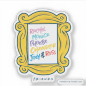 FRIENDS™ Namen in Peephole Sticker (Voorkant)