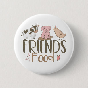 Friends Not Food 2 Ronde Button 5,7 Cm