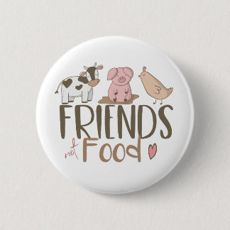 Friends Not Food 2 Ronde Button 5,7 Cm