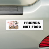 Friends Not Food Bumpersticker (Op auto)