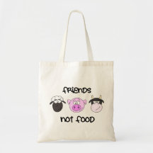 Friends Not Food Cartoon Bag