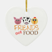 Friends Not Food Keramisch Ornament (Voorkant)