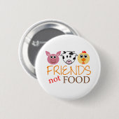 Friends Not Food Ronde Button 5,7 Cm (Voorkant /achterkant)