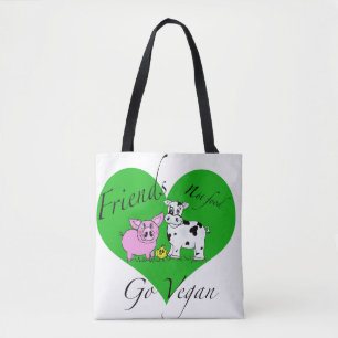 Friends not food Vegan Bag Draagtas