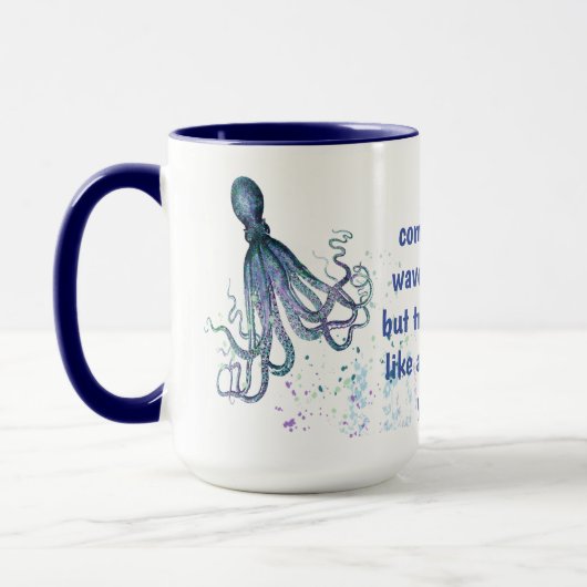 Friends Octopus op je gezicht Funny Quote Mok (Links)