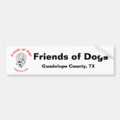 Friends of Dogs Bumpersticker (Voorkant)