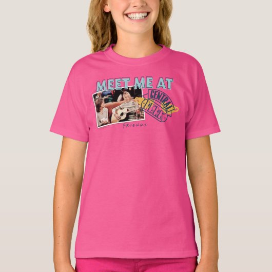 FRIENDS™ | Ontmoet me bij Central Perk T-shirt (Voorkant)