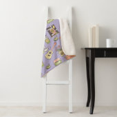 FRIENDS™ | Paars Iconenpatroon Sherpa Deken (In situ)