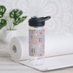 FRIENDS™   Paars Iconenpatroon Waterfles