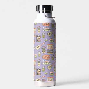 FRIENDS™   Paars Iconenpatroon Waterfles