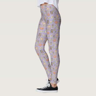 FRIENDS™ Paars Pictogrampatroon Leggings