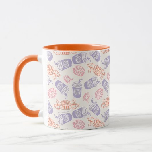 FRIENDS™ | Pastel Central Perk Pattern Mok (Links)