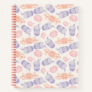 FRIENDS™   Pastel Central Perk Pattern Notitieboek