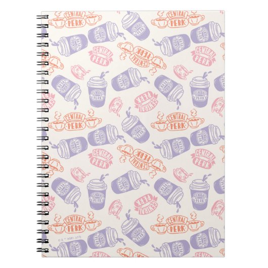 FRIENDS™ | Pastel Central Perk Pattern Notitieboek (Voorkant)