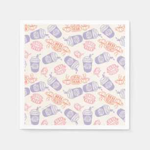 FRIENDS™ Pastel Central Perk Pattern Servet