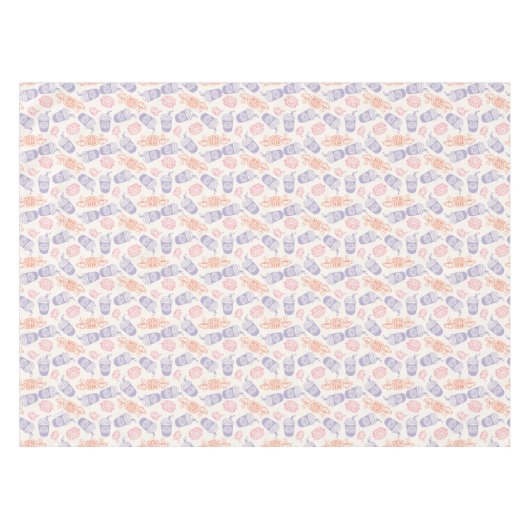 FRIENDS™ | Pastel Central Perk Pattern Tafelkleed (Voorkant (Horizontaal))