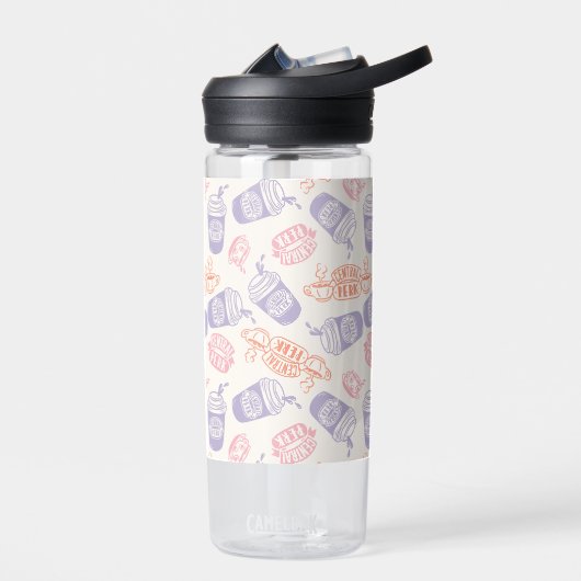 FRIENDS™ | Pastel Central Perk Pattern Waterfles (Links)