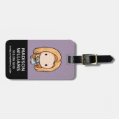 FRIENDS™ | Phoebe Chibi Bagagelabel (Voorkant horizontaal)