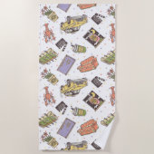 FRIENDS™ | Pictogrampatroon Polka Dot Strandlaken (Voorkant)