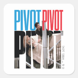 FRIENDS™   PIVOT-quote Vierkante Sticker