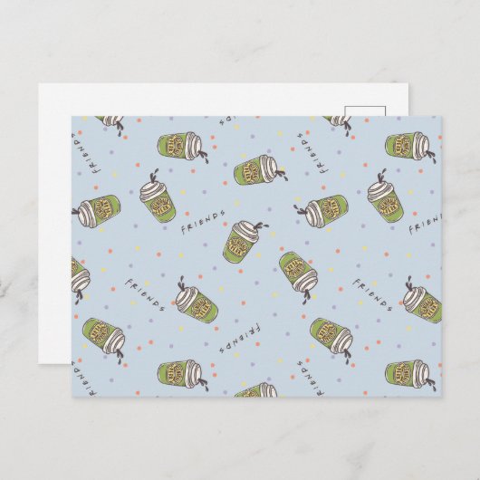 FRIENDS™ | Polka Dot Central Perk Pattern Briefkaart (Voorkant / Achterkant)