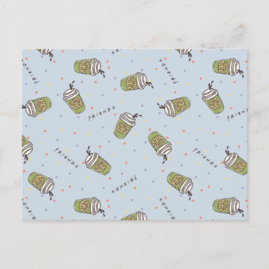 FRIENDS™ | Polka Dot Central Perk Pattern Briefkaart (Voorkant)