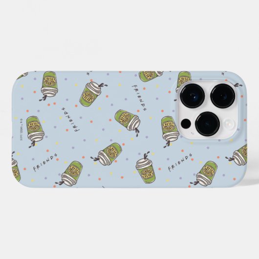 FRIENDS™ | Polka Dot Central Perk Pattern Case-Mate iPhone Case (Achterkant (horizontaal))