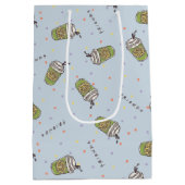 FRIENDS™ | Polka Dot Central Perk Pattern Medium Cadeauzakje (Achterkant)