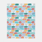 FRIENDS™ Quote Patroon Fleece Deken (Voorkant)