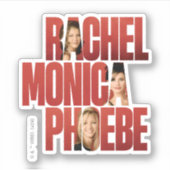 FRIENDS™ | Rachel, Monica & Phoebe Sticker (Voorkant)