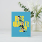 FRIENDS™ | Ross, Chandler en Joey Briefkaart (Staand voorkant)