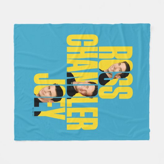 FRIENDS™ | Ross, Chandler en Joey Fleece Deken (Voorkant (Horizontaal))