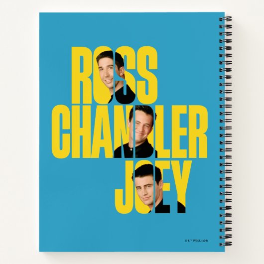 FRIENDS™ | Ross, Chandler en Joey Notitieboek (Achterkant)