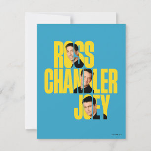 FRIENDS™   Ross, Chandler en Joey Notitiekaartje