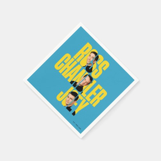 FRIENDS™ | Ross, Chandler en Joey Servet (Hoek)