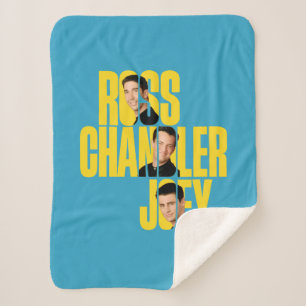 FRIENDS™ Ross, Chandler en Joey Sherpa Deken